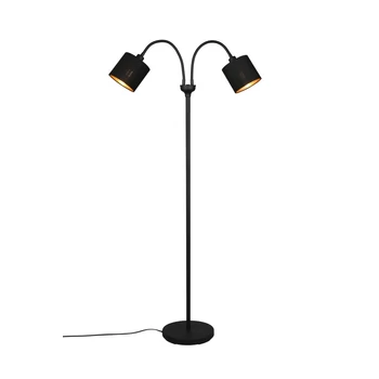 Lampadar Trio TOMMY metal, tesatura, negru, E14 - R46332079