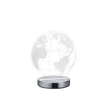 Lampa decor Trio GLOBE metal, acril, crom, transparent, LED, 3000K-4000K-6500K, 7W, 600lm - R52481106