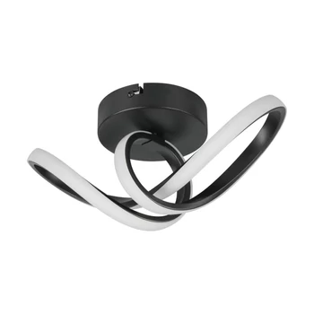 Plafoniera Trio RUSA metal, plastic, alb, negru, LED, 7W, 3000K, 800Lm - R63541132
