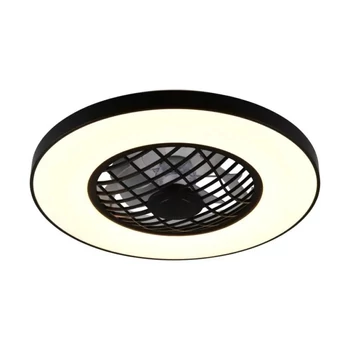 Corp de iluminat cu ventilator Trio LINKÖPING plastic, negru, LED, 45W, 5600lm, 2700K-6500K - Trio-R64462102