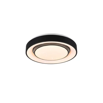 Plafoniera Trio MONA metal, plastic, negru, alb, RGB-LED, 3000K-6000K, 20W, 2400lm - R65041032