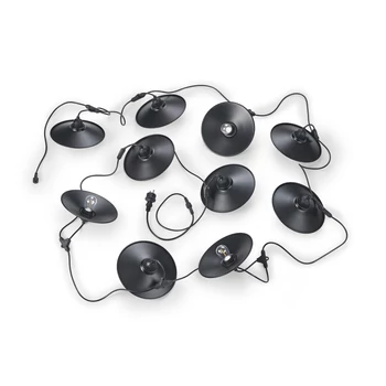 Lampa de decor Trio CHAIN plastic, negru, E27, IP44 - Trio-R74771932