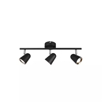 Spot Trio TOULOUSE metal, plastic, negru, LED, 3000K, 3x3.5W, 1200lm - R82123132