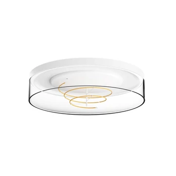 Plafoniera Zuma Nolan plastic,alb,transparent,LED,2700K,17W,1800Lm - ZU-1004