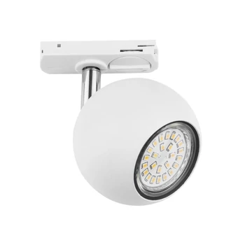 Spot pentru sina monofazata Zuma Reflector metal,alb,GU10,10W - ZU-1070