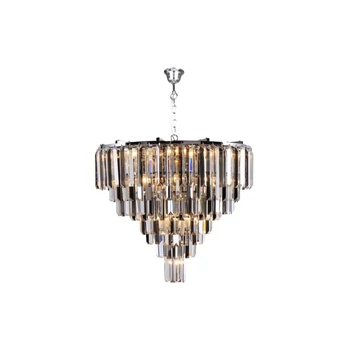 Pendul Zuma Versailles metal,cristale,crom, transparent, E14 - ZU-17701-20