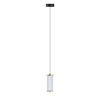 Pendul Zuma Cally metal,sticla,auriu, transparent,LED,3000K-6000K,7W,800Lm - ZU-MD3147-1A-3GT