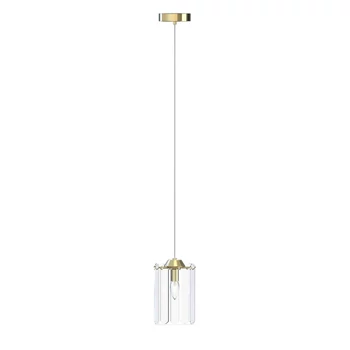 Pendul Zuma Nira metal,sticla,auriu,transparent,E14 - ZU-MD3523-1-EGN