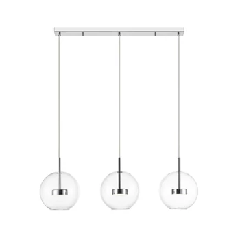 Pendul Zuma Enceladus metal,sticla,crom,transparent,LED,3000K,5W,1500Lm - ZU-P0428-03J-B5AC