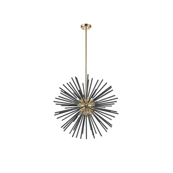 Pendul Zuma Urchin metal,auriu,negru,G9 - ZU-P0491-09C-F7BC