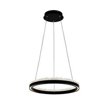 Pendul Zuma Regi metal,acril,negru,transparent,LED,3000K-4000K-5000K,30W,1540Lm - ZU-PD2304400R-MB