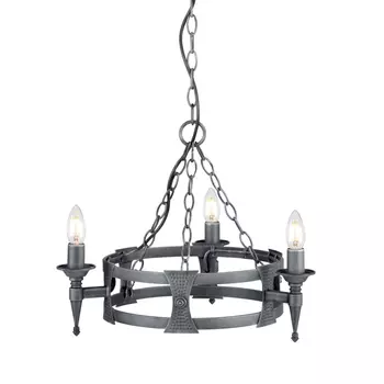 SAXON - Elstead - ELS-SAX3-BLK-SIL - Candelabru