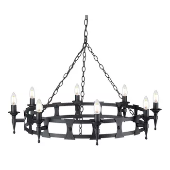 SAXON - Elstead - ELS-SAX8-BLK - Candelabru