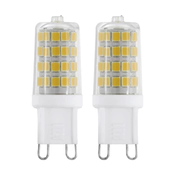 Set becuri Eglo G9-LED 2x 3W 3000K 320lm abajur plastic transparent | 110154