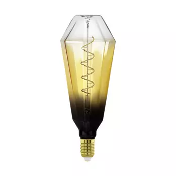 Bec dimabil Eglo E27-LED 4W 1700K abajur sticla transparent negru maroniu | 110236