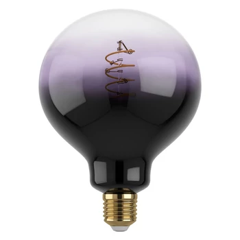 Bec dimabil decorativ Eglo E27-LED 4W 1800K 85lm 300° abajur sticla transparent violet negrucios | 12557