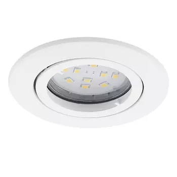 Spot incastrabil Eglo TEDO, dulie GU10-LED, contine becul, IP20, baza din aluminiu alb | Eglo-31682