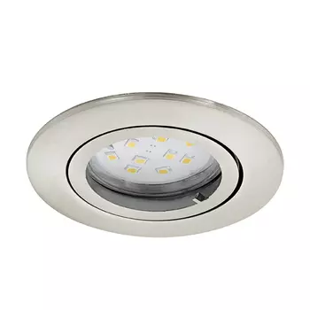 Spot incastrabil Eglo TEDO, dulie GU10-LED, contine becul, IP20, baza din aluminiu nichel satinat | Eglo-31689