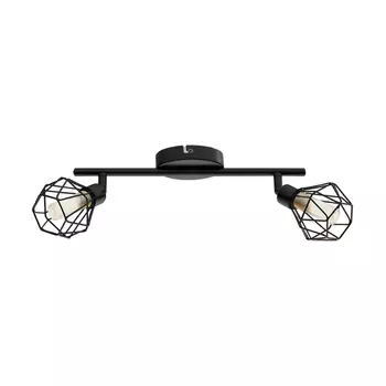 Spot Eglo ZAPATA 1, dulie G9-LED, contine becul, IP20, baza din otel negru, abajur sticla chihlimbar | Eglo-32766