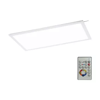 Panou LED Eglo SALOBRENA-RGBW, LED integrat inclus, IP20, baza din aluminiu alb, abajur plastic alb | Eglo-33108