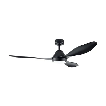 Ventilator Eglo ANTIBES, LED integrat inclus, IP20, baza din otel negru mat, abajur acril laptos | Eglo-35017