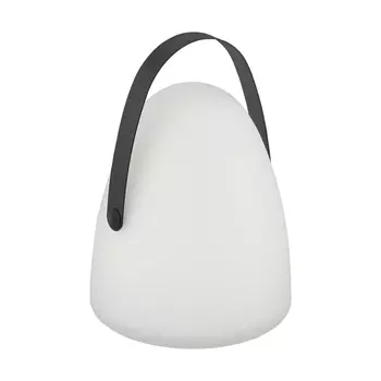 Veioza Eglo COLLIRADOS, LED integrat inclus, baza din plastic negru, abajur plastic alb | Eglo-48841