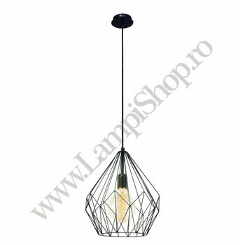 Pendul Eglo CARLTON, dulie E27, nu contine becul, IP20, baza din otel negru | Eglo-49257