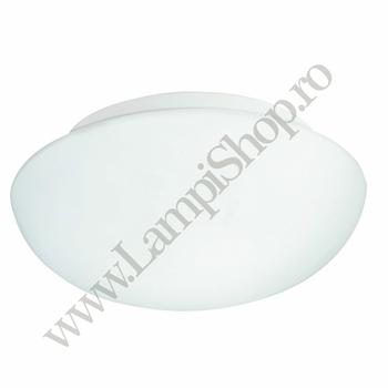 Plafoniera Eglo ELLA, dulie E27, nu contine becul, IP20, baza din otel alb, abajur sticla opal mat alb | Eglo-81636