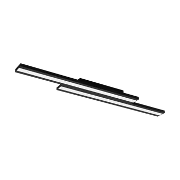 Plafoniera Eglo SALITERAS-Z, LED integrat inclus, IP20, baza din otel negru, abajur plastic alb | Eglo-900024