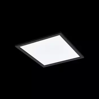 Plafoniera Eglo SALOBRENA-Z, LED integrat inclus, IP20, baza din aluminiu negru, abajur plastic alb | Eglo-900051