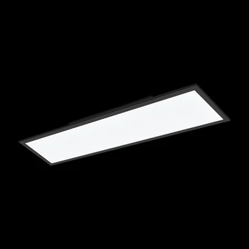 Plafoniera Eglo SALOBRENA-Z, LED integrat inclus, IP20, baza din aluminiu negru, abajur plastic alb | Eglo-900053