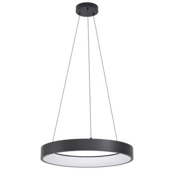 Pendul Eglo MARGHERA-Z, LED integrat inclus, IP20, baza din otel negru, abajur plastic alb | Eglo-900068