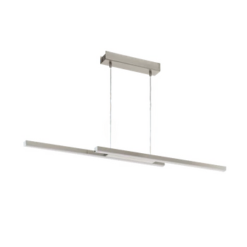 Pendul Eglo FRAIOLI-Z, LED integrat inclus, IP20, baza din aluminiu nichel satinat, abajur plastic alb | Eglo-900077