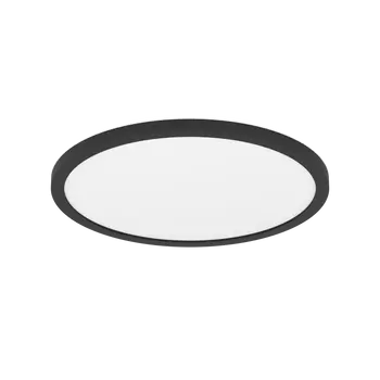 Plafoniera Eglo ROVITO-Z, LED integrat inclus, IP20, baza din plastic negru, abajur plastic alb | Eglo-900091