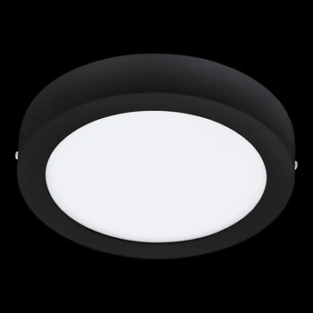 Plafoniera Eglo FUEVA-Z, LED integrat inclus, IP44, baza din otel negru, abajur plastic alb | Eglo-900108