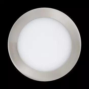 Spot incastrabil Eglo FUEVA-Z, LED integrat inclus, IP20-44, baza din otel nichel satinat, abajur plastic alb | Eglo-900113