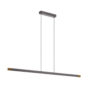 Pendul Eglo LISCIANA, LED integrat inclus, IP20, baza din aluminiu-otel-lemn gri, abajur plastic alb | Eglo-900175