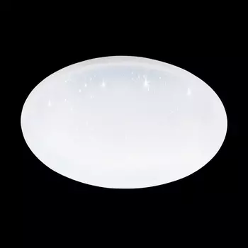 Plafoniera Eglo TOTARI-Z, LED integrat inclus, IP44, baza din otel alb, abajur plastic cu efect cristal alb | Eglo-900636