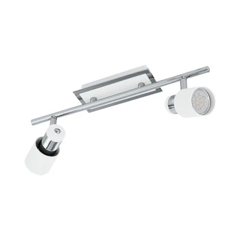 Spot Eglo DAVIDA, dulie GU10-LED, contine becul, IP20, baza din otel crom-alb | Eglo-92085