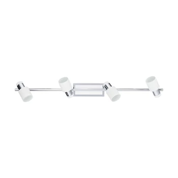 Spot Eglo DAVIDA, dulie GU10-LED, contine becul, IP20, baza din otel crom-alb | Eglo-92087