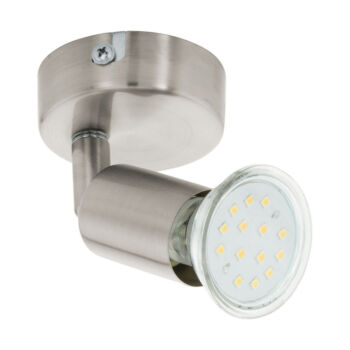 Spot Eglo BUZZ-LED, dulie GU10-LED, contine becul, IP20, baza din otel nichel satinat | Eglo-92595