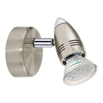 Spot Eglo MAGNUM-LED, dulie GU10-LED, contine becul, IP20, baza din otel nichel satinat-crom | Eglo-92641