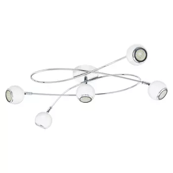 Plafoniera Eglo LOCANDA, dulie GU10-LED, contine becul, IP20, baza din otel alb-crom | Eglo-94252