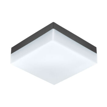 Plafoniera exterior Eglo SONELLA, LED integrat inclus, IP44, baza din plastic antracit, abajur plastic alb | Eglo-94872