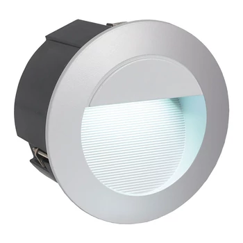 Iluminat trepte exterior Eglo ZIMBA-LED, LED integrat inclus, IP65, baza din aluminiu argintiu | Eglo-95233