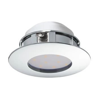 Spot incastrabil Eglo PINEDA, LED integrat inclus, IP20-44, baza din plastic crom | Eglo-95818