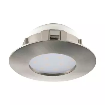 Spot incastrabil Eglo PINEDA, LED integrat inclus, IP20-44, baza din plastic nichel satinat | Eglo-95819