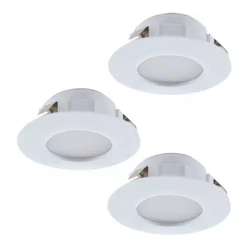 Spot incastrabil Eglo PINEDA, LED integrat inclus, IP20-44, baza din plastic alb | Eglo-95821