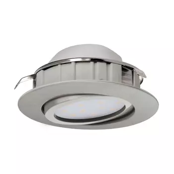 Spot incastrabil Eglo PINEDA, LED integrat inclus, IP20, baza din plastic nichel satinat | Eglo-95856
