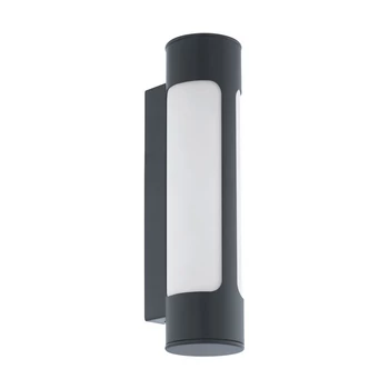 Aplica exterior Eglo TONEGO, LED integrat inclus, IP44, baza din otel zincat antracit, abajur plastic alb | Eglo-97119